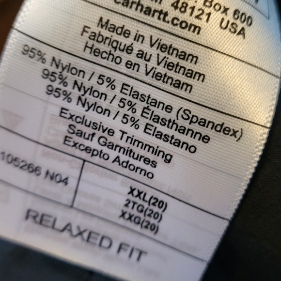 Carhartt Workforce Relaxed Fit Ripstop Nylon Work Short - Picture 9 of 9